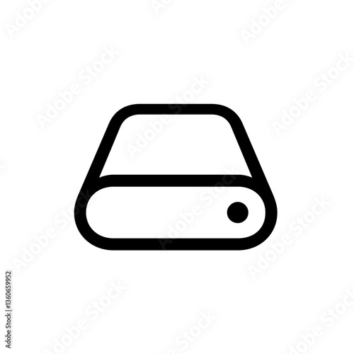 Hard Drive (Outlined)
