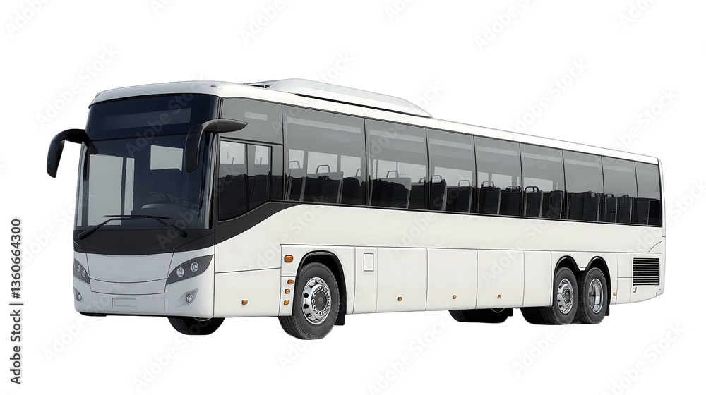 bus isolated on white