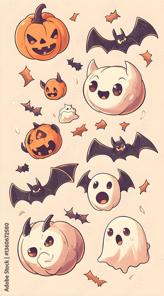Obraz premium A Haunting Halloween. AI generative.