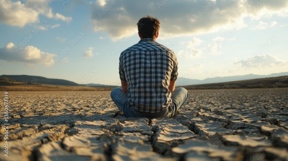 People live in drought. Desperate, sad. Dry land. Lifeless. Drought.