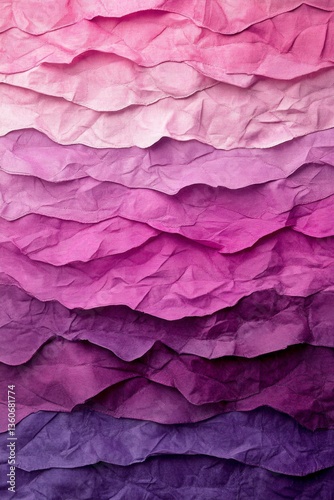 Wallpaper Mural Layered Pink and Purple Crinkled Fabric Torontodigital.ca