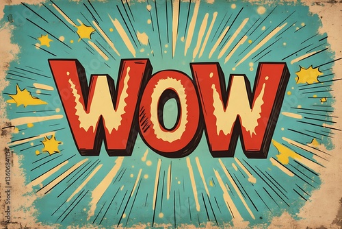 A Bold Graphic Depicting a Comic Book Style Word Expression
