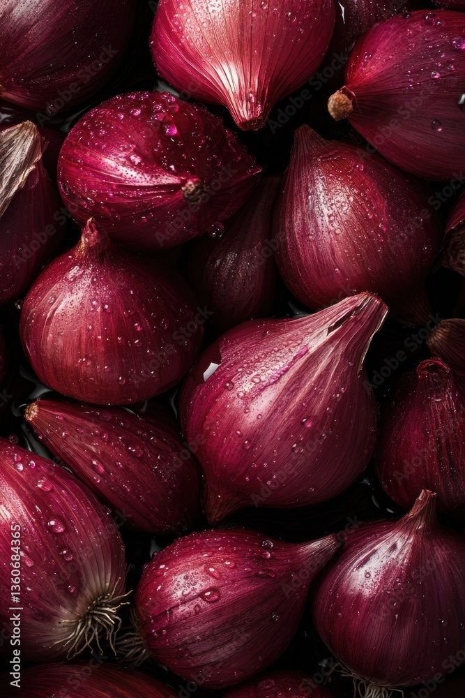 fresh organic onion in Spring