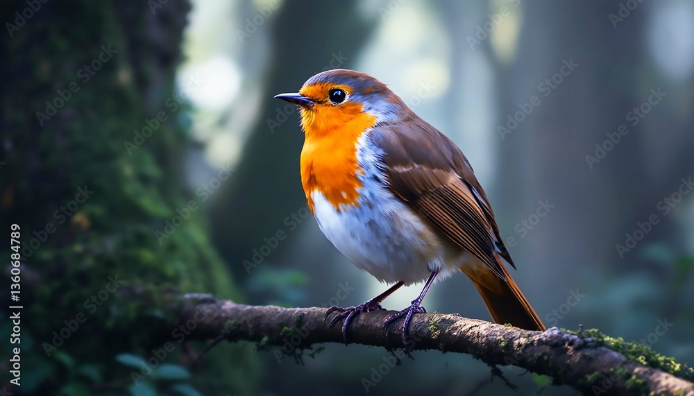 Fototapeta premium robin red breast background