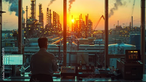 Sunset over Industrial Complex: Operator Monitoring