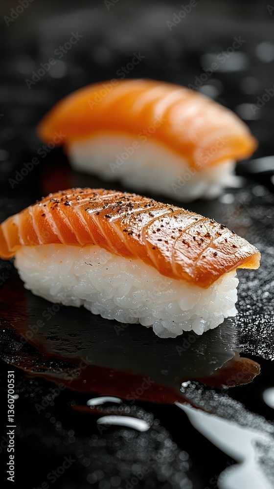 Artistry of nigiri a minimalist presentation of japanese sushi Artistry of nigiri a minimalist presentation of japanese sushi