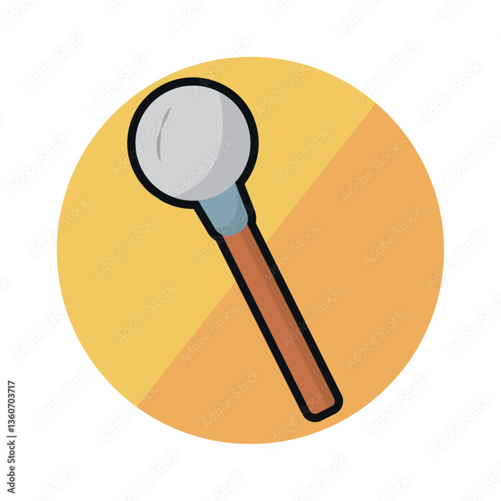 Isolated mace weapon medieval icon Isolated mace weapon medieval icon