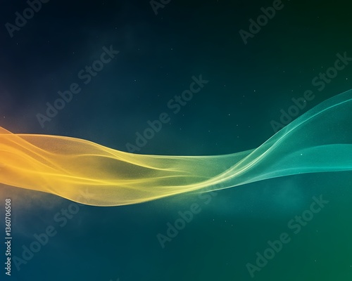 Abstract visualization of flowing lines and gradients in space