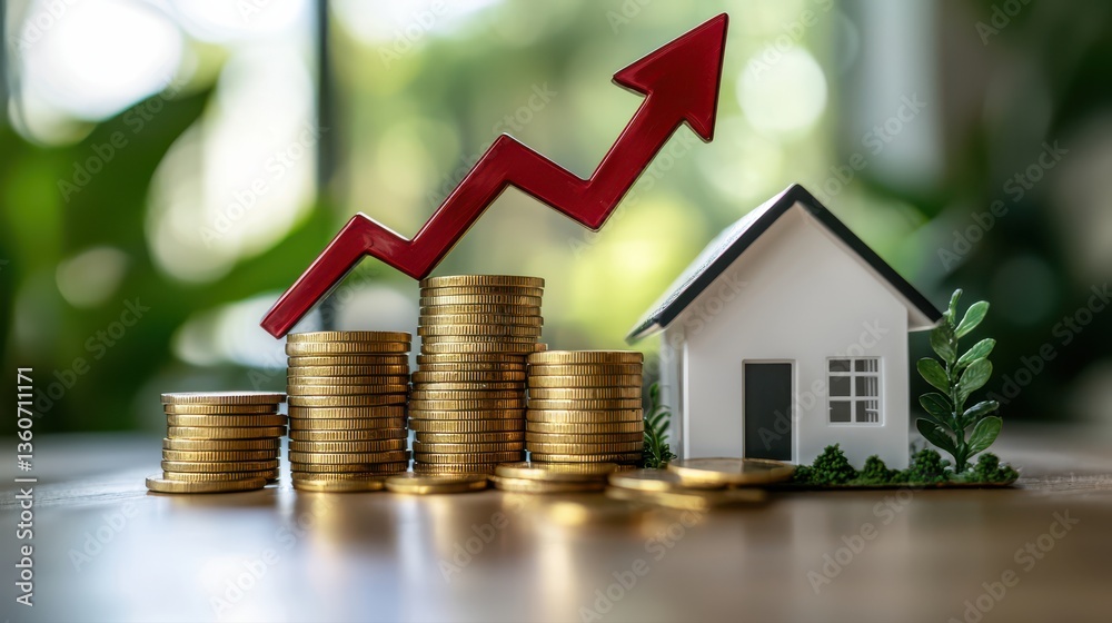 Symbolizing financial growth and property investment Symbolizing financial growth and property investment