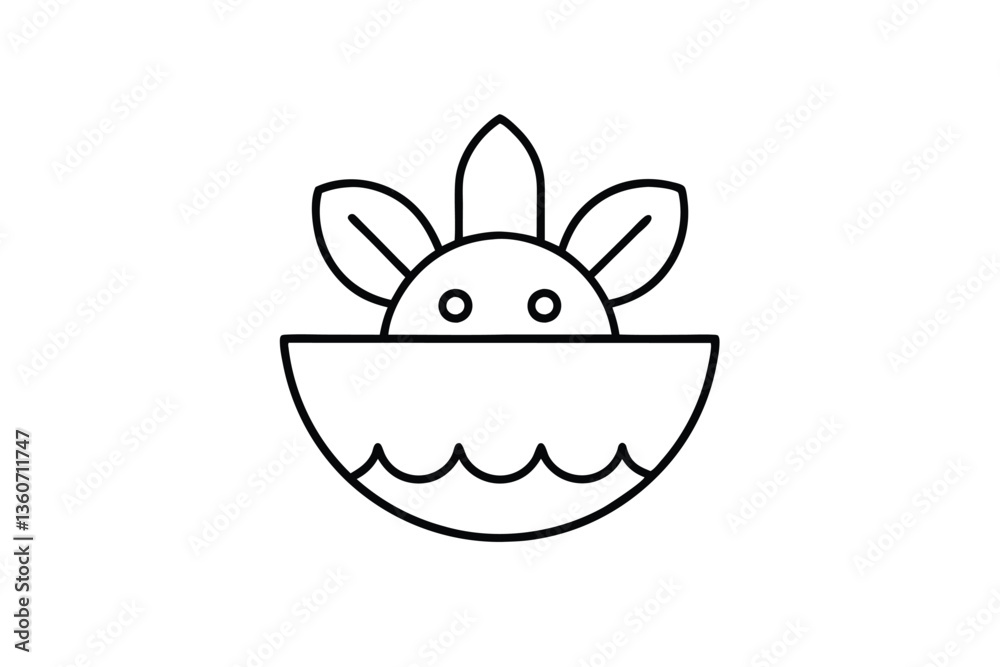 easter bunny with egg easter bunny with egg