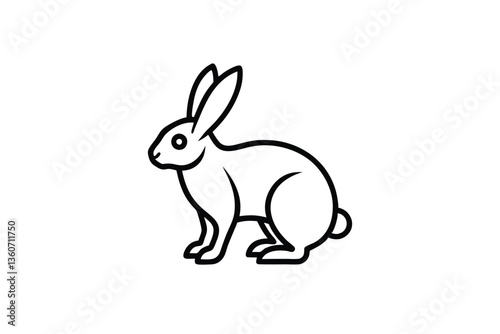 vector illustration of a rabbit
