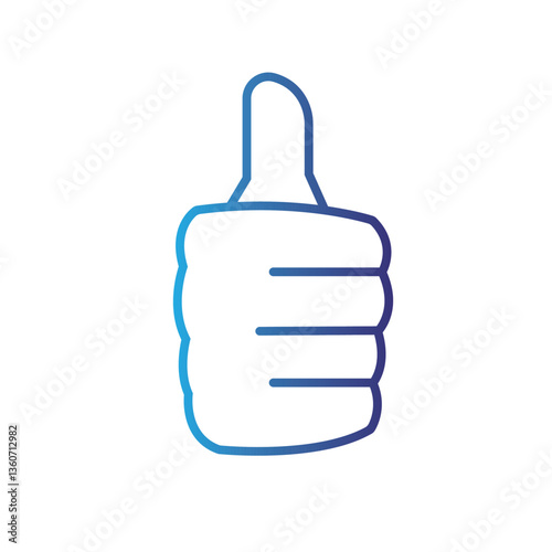 Wallpaper Mural Isolated outline hand gesture icon Flat design Torontodigital.ca