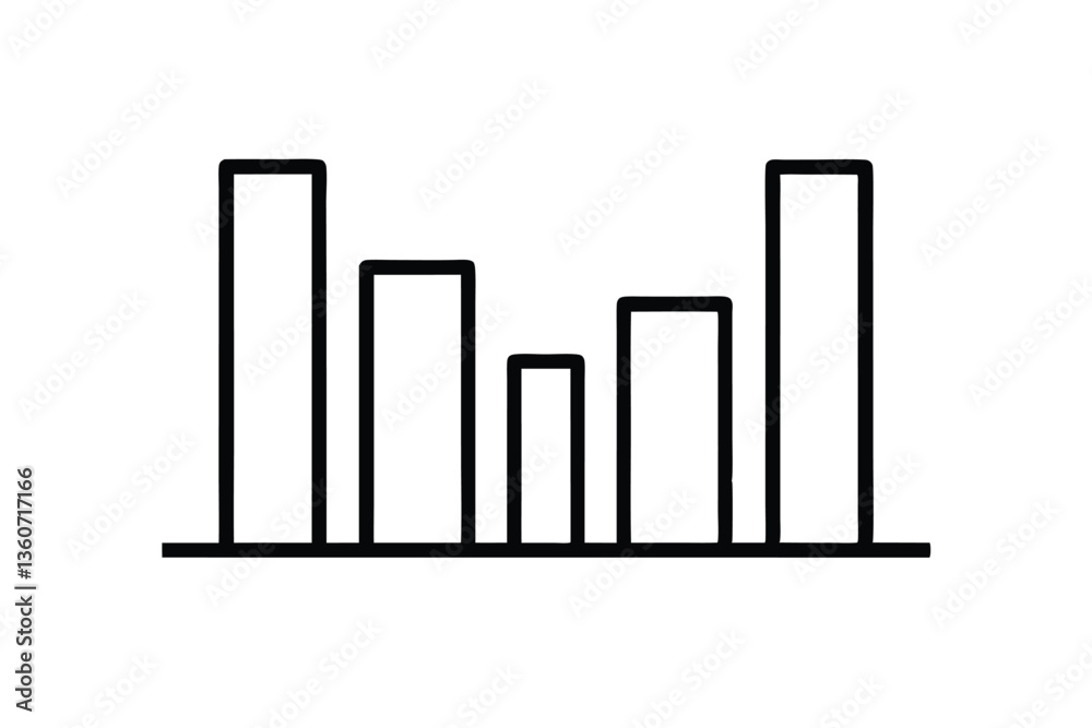 business graph on white background business graph on white background