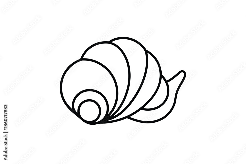 seashell line art vector icon eps seashell line art vector icon eps