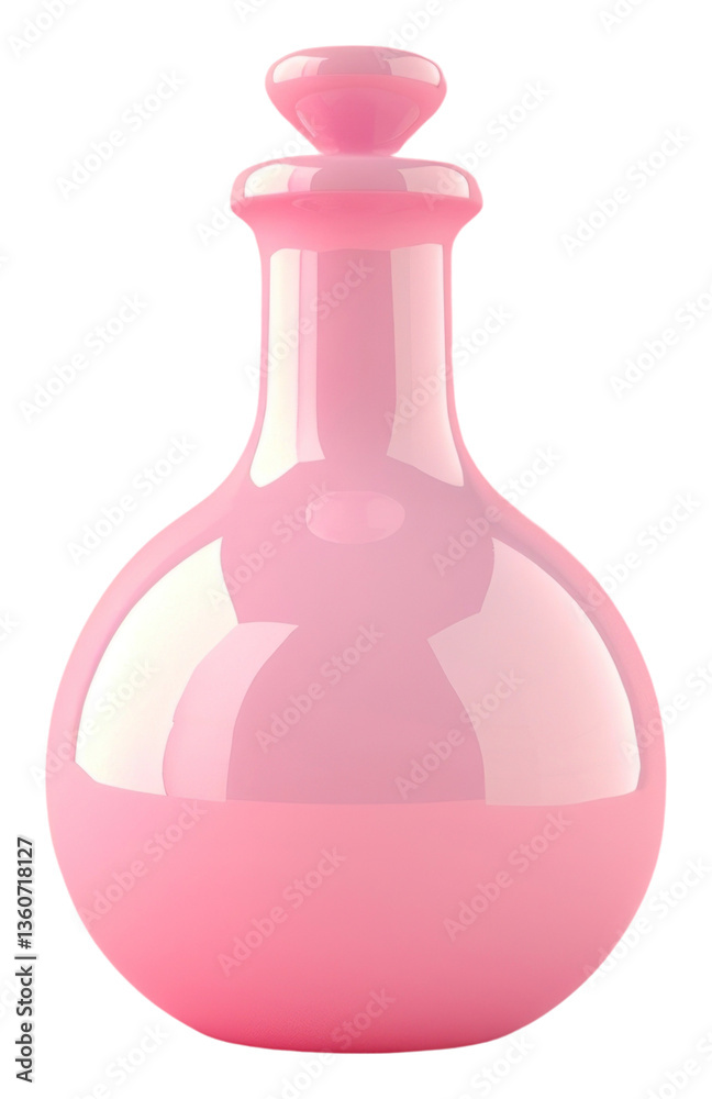 PNG Pottery bottle vase container.