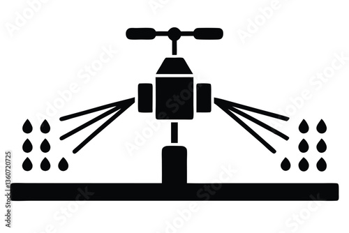 sprinkler system vector icon.eps