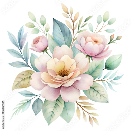 vector illustration of lotus flower