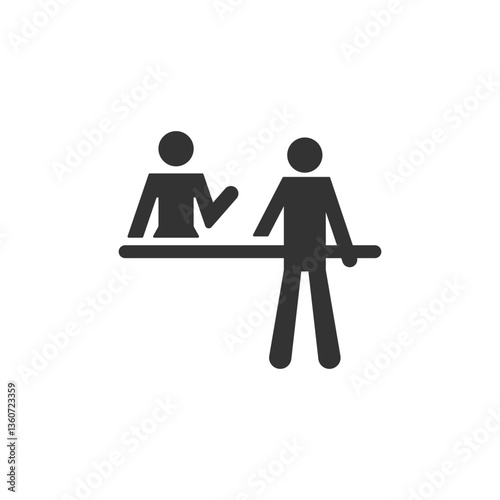 Reception icon. Public information symbol modern, simple, vector, icon for website design, mobile app, ui. Vector Illustration