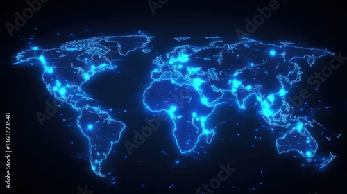 Obraz na płótnie World map. Earth Day theme background wallpaper. w salonie