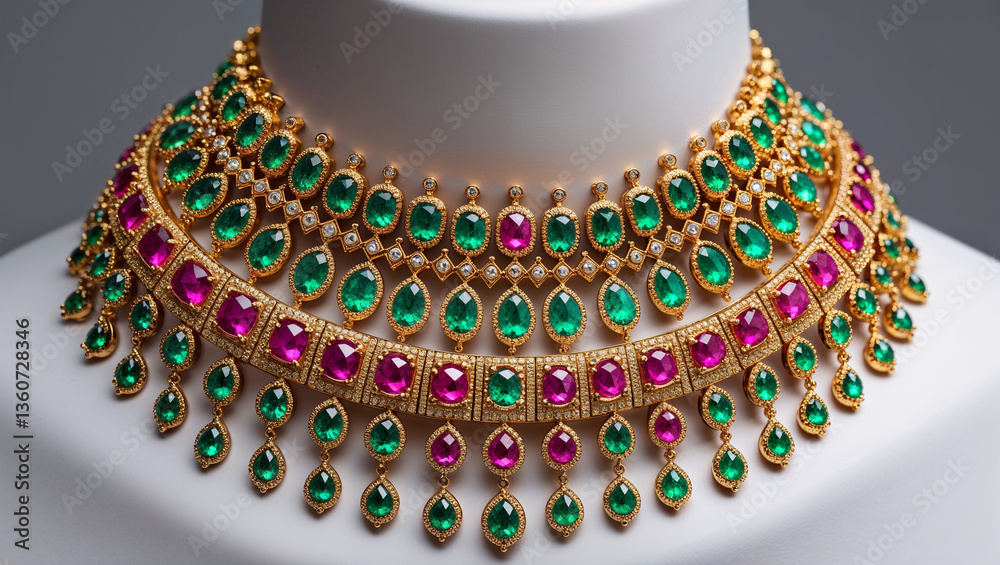 necklace with colorful beads necklace with colorful beads