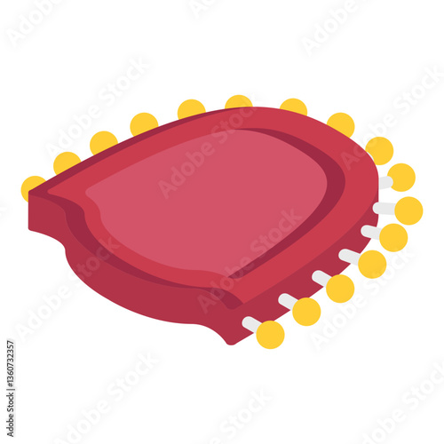 Restorative Dentures isometric concept, fixed prosthesis vector icon design, dentures symbol,Oral Healthcare sign, Dental instrument illustration