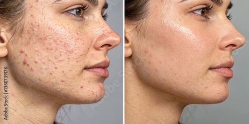 Acne Scars Before and After Microneedling Treatment