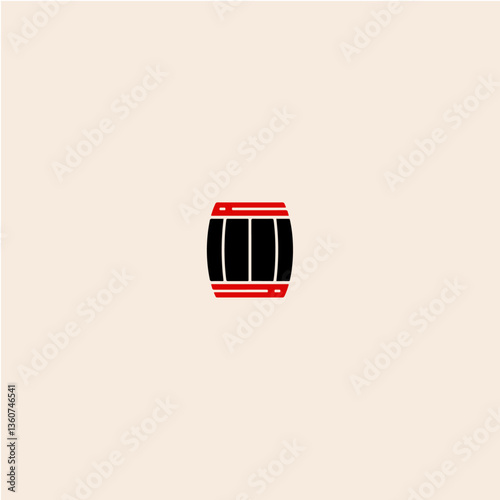 Barrel icon flat vector design. 