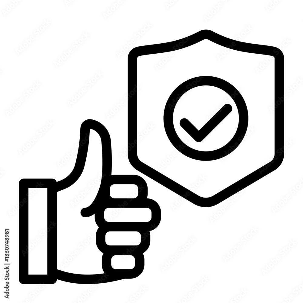 Reliability Icon Outline Style for Credibility Pack Icon Themes Reliability Icon Outline Style for Credibility Pack Icon Themes