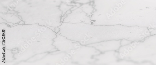 Macro Photography of Polished White Carrara Marble with Intricate Veining and Soft Diffused Lighting