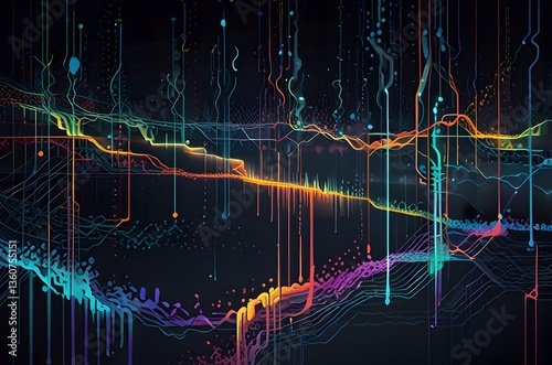 A swirling vortex of colorful clouds, creating a captivating visual effect with a dark center