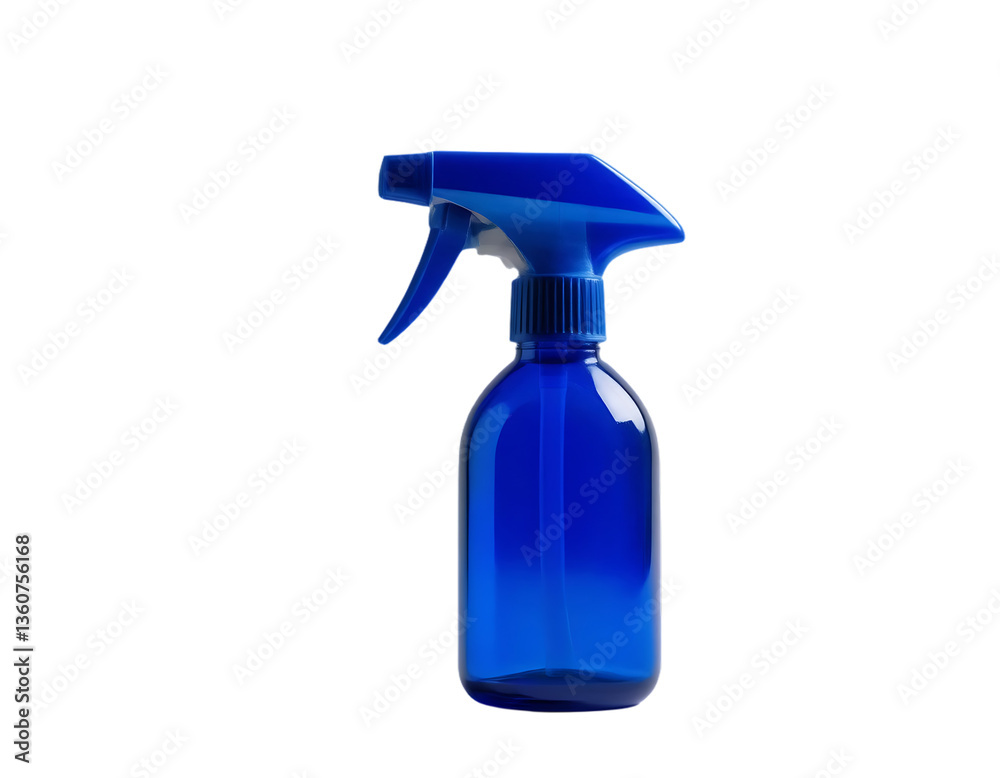 Blue spray bottle with trigger Blue spray bottle with trigger