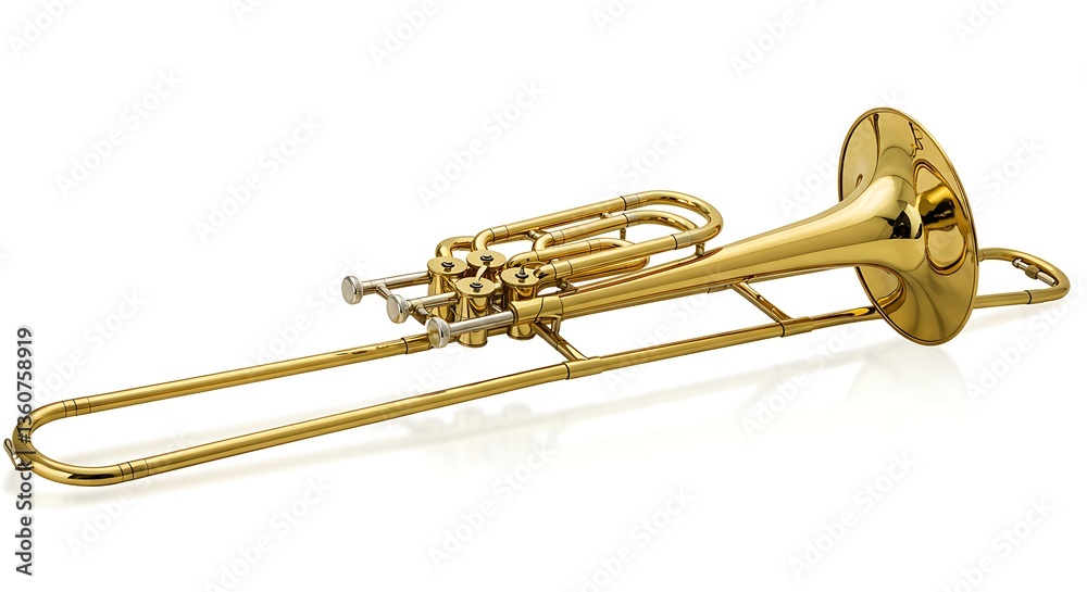 Obraz premium The brass trombone 