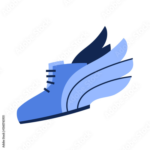 Shoe with wings