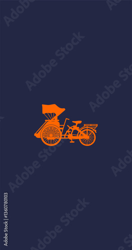 three wheeled rickshaw for phone wallpaper