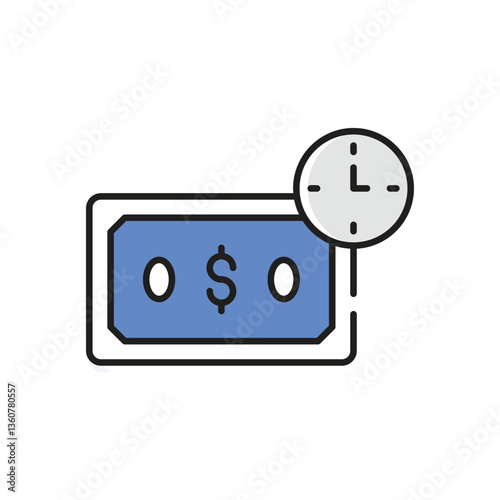 Pay Later Vector icon