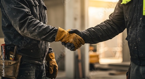 Construction Workers Handshake. (1)