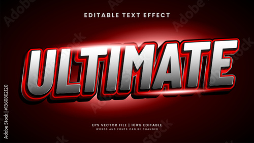 Ultimate sport gaming 3d editable text effect