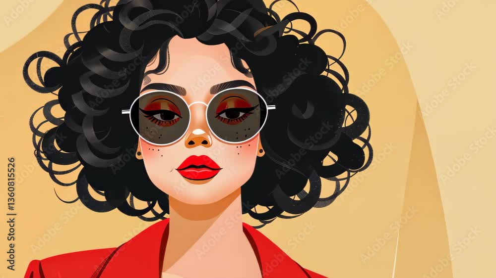 custom made wallpaper toronto digitalStep back to the s and s with this stylish retro girl illustration, featuring vibrant colors and unique textures.