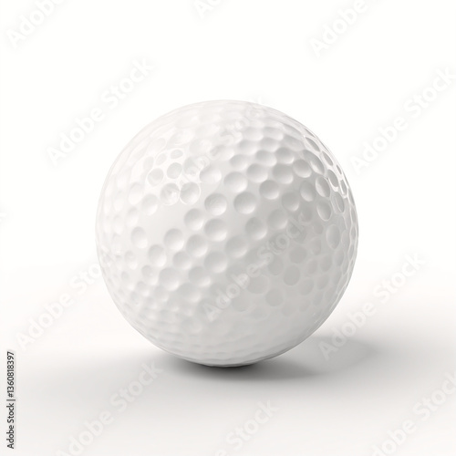 golf ball on white background