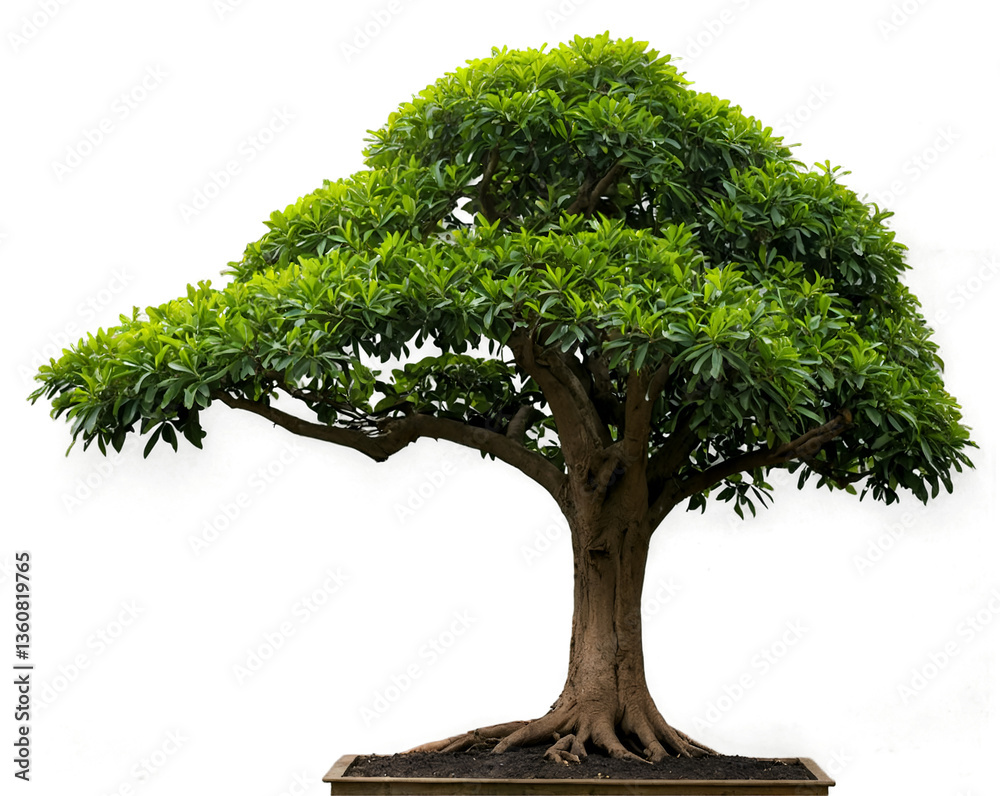Fototapeta premium Majestic Tualang Tree Standing Tall, A Symbol of Resilience, Growth, and Harmony with Nature's Beauty, Exuding a Sense of Peace and Tranquility in a Natural Setting