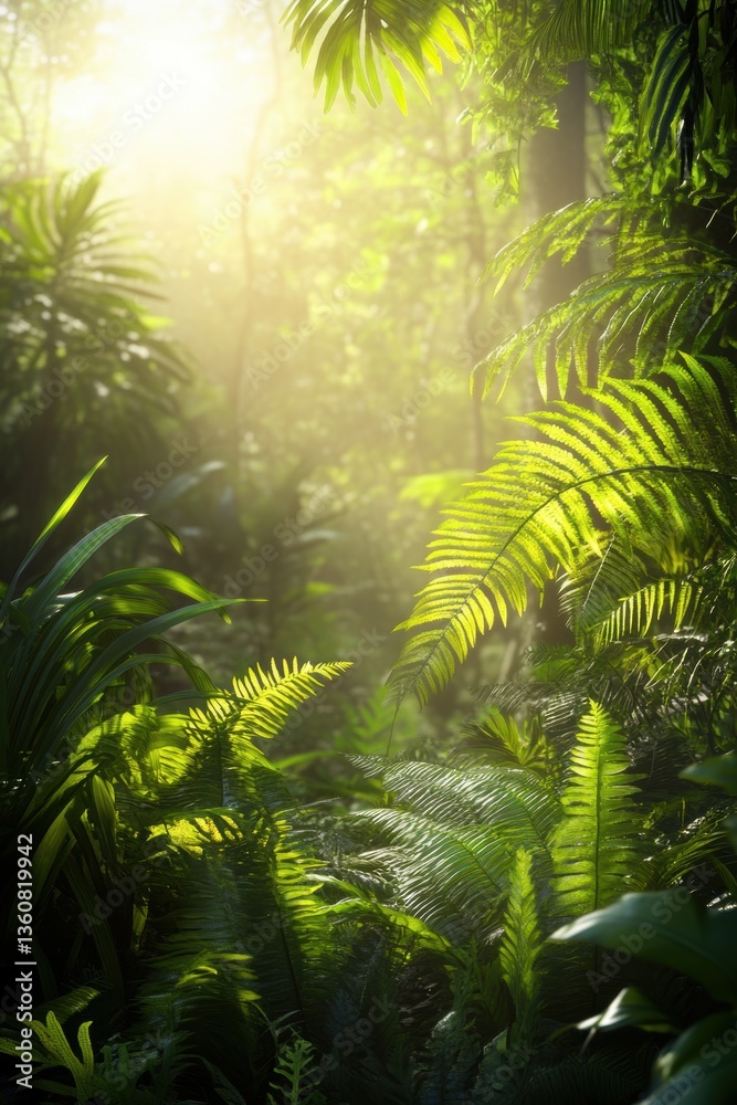 Obraz premium Lush fresh green Spring leaf