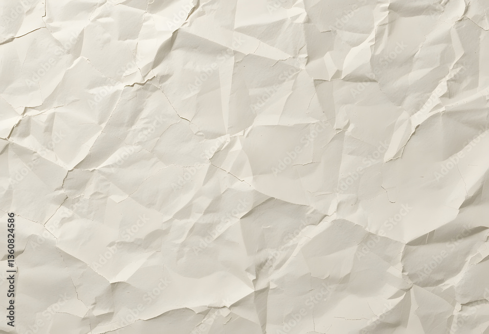 Fototapeta premium Crumpled wrinkled paper texture background