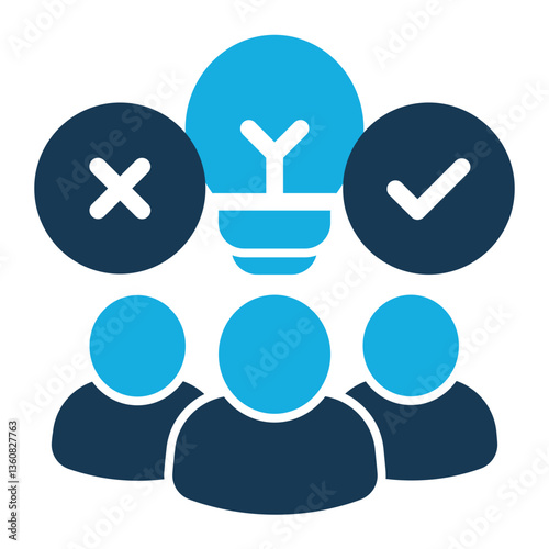 Difference Icon Duo Tone Style for Team Building Pack Icon Themes