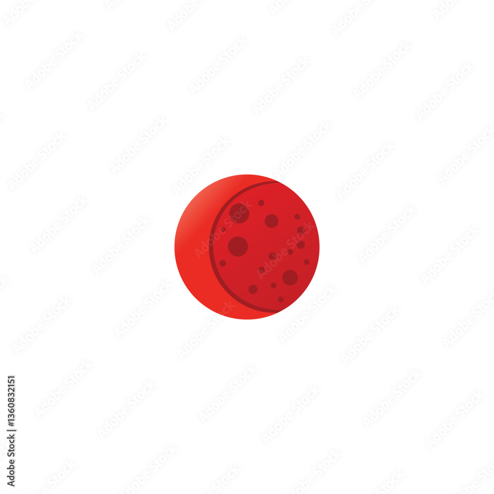 Fototapeta premium blood moon icon illustration vector logo design