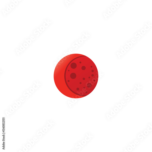 blood moon icon illustration vector logo design