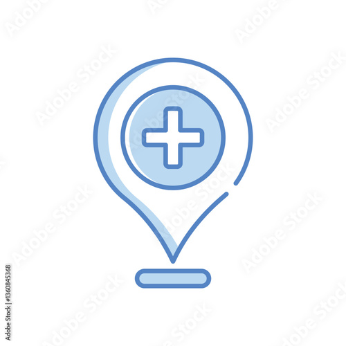 Pharmacy Location Vector icon