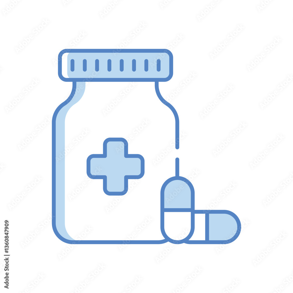Antibiotics Vector icon Antibiotics Vector icon