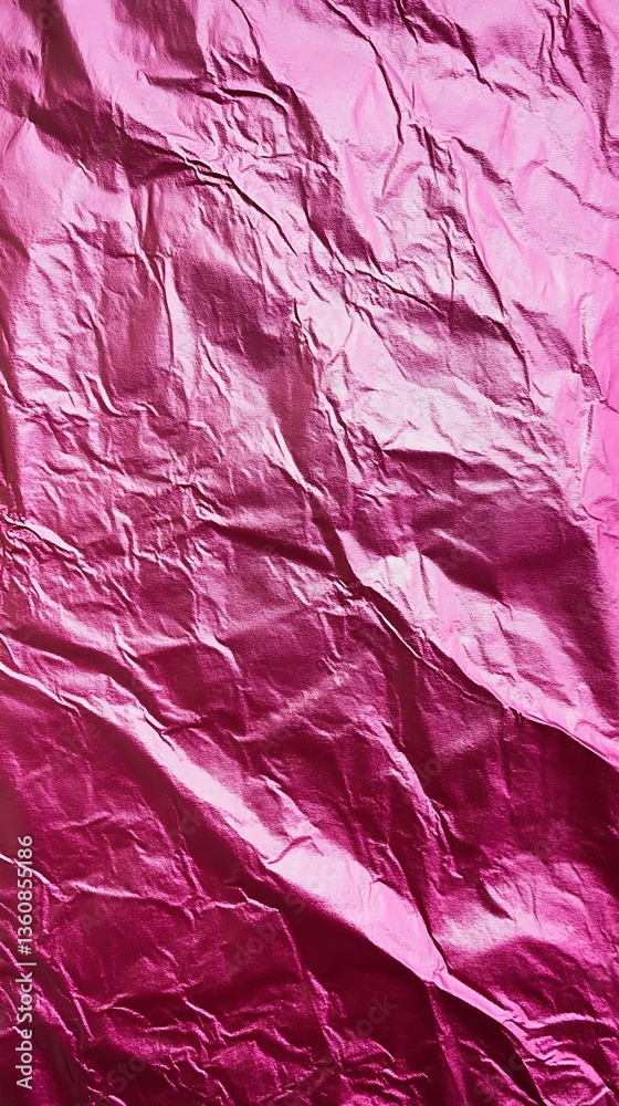 Naklejka premium Metallic pink paper background with soft reflective texture, abstract design