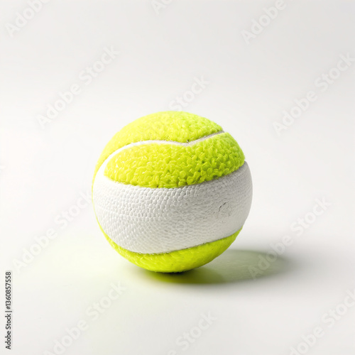 tennis ball on white background