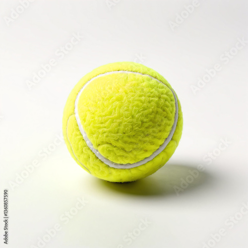 tennis ball on white background